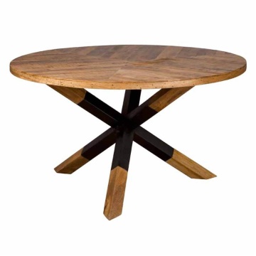 Masa de dining rotunda Viola din lemn de mango maro 130 cm