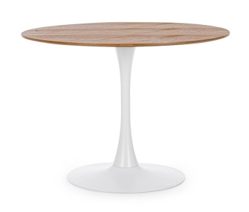 Masă dining rotundă Bloom, pentru 4 persoane, diametru 100 cm