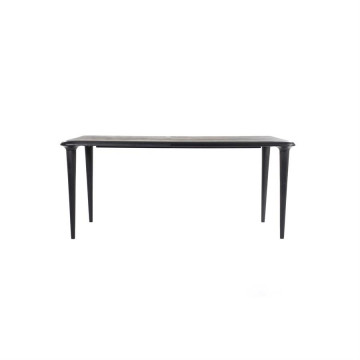Masa dreptunghiulara din lemn de mango Jiska 200x100 cm neagra