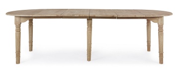 Masă extensibilă Bedford, din lemn masiv de stejar, finisaj ceruit antichizat, 10 locuri, 110-272x110 cm - Img 6