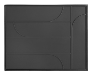 Măsuță de cafea Archie, dreptunghiulară, metal și sticlă, 80x60 cm - Img 4