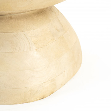 Masuta de cafea Cobble din lemn natur 75x59x35 cm - Img 3