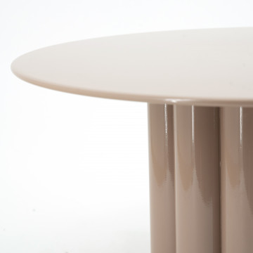 Masuta de cafea din metal Olympa roz 63x63x35,6 cm - Img 2
