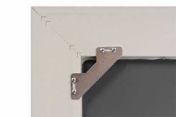 Oglinda dreptunghiulara cu rama din polistiren alba Scott, 45,5cm (L) x 36,5cm (L) x 5,2cm (H) - Img 5