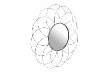 Oglinda rotunda cu rama din metal chrome Phantoma, 2cm (L / D) x 79.5cm (W) x 79.5cm (H) - Img 2