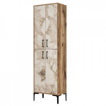 Pantofar din pal melaminat Berlin nuc alb marmura 60x200cm