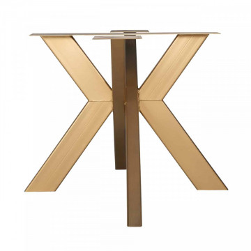Picior pentru masa din fier Industrial Spider auriu 75 x 155 x 100 cm - Img 2