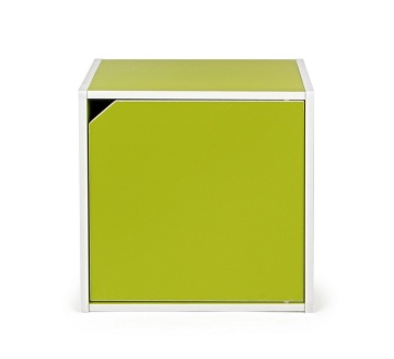 Polita Cube cu usa verde 35 cm - Img 3