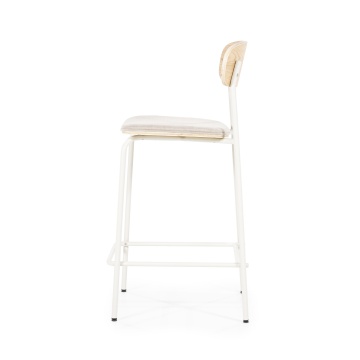Scaun de bar Skoladin lemn de frasin bej 95 cm - Img 3