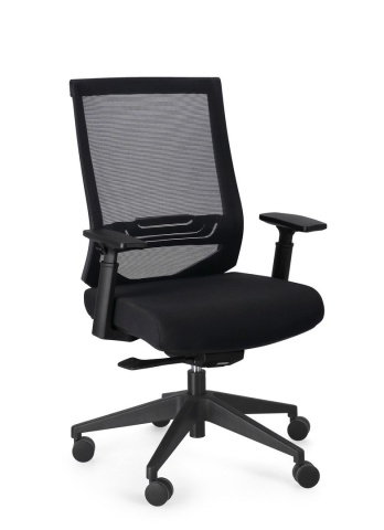 Scaun de birou Marcus, reglabil, cu suport lombar, plasă, negru
