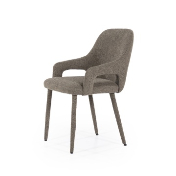 Scaun Fika din tesatura maro - Img 2