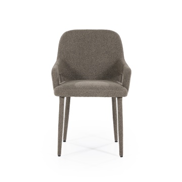 Scaun Fika din tesatura maro - Img 12