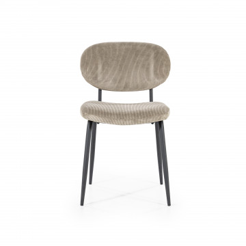 Scaun tapitat Cosmo taupe - Img 2