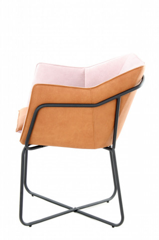 Scaun tapitat Marietta Pastel Violet/Terracotta - Img 3