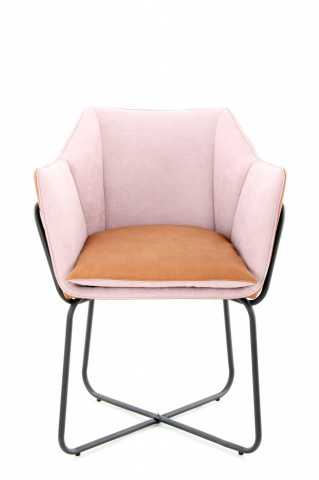 Scaun tapitat Marietta Pastel Violet/Terracotta - Img 5