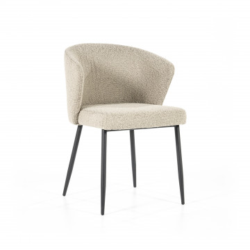 Scaun tapitat Santos taupe - Img 3