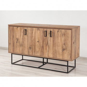 Servanta din pal melaminat Quantum Mare pin 140x 80x40 cm - Img 2