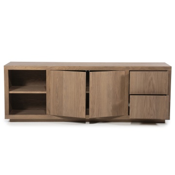 Servanta Helsinki din lemn de strejar maro deschis 200x42x70 cm - Img 2