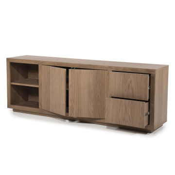 Servanta Helsinki din lemn de strejar maro deschis 200x42x70 cm - Img 4