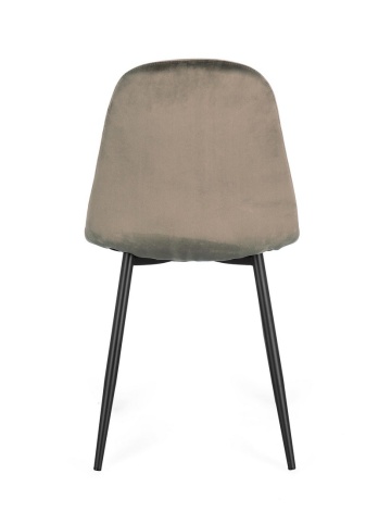 Set 4 scaune tapitate Irelia Black/Taupe - Img 4