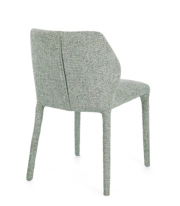 Set de 2 scaune Libby, din oțel și stofă, verde, 50x55x77,5 cm - Img 2