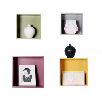 Set de polite etajere Quadro Multi 21-29 x 21-29 cm - Img 3