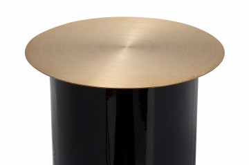 Suport lumanare din fier negru / auriu 20x20x40 cm - Img 3