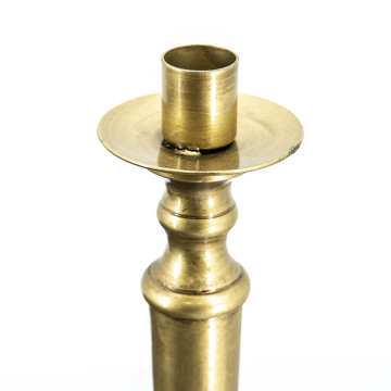 Suport lumanare din metal pentru masa, bronze - Img 2