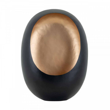 Suport lumanare din metal Raylan, gold/negru - Img 2