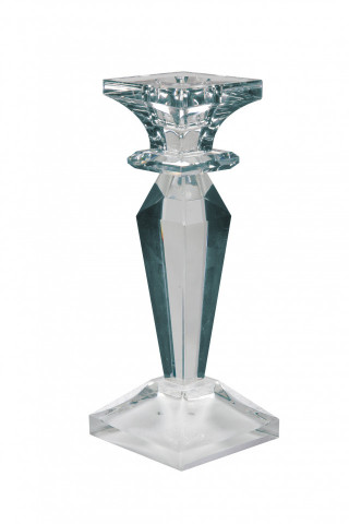 Suport lumanare din sticla de cristal Floretta II, transparent - Img 4