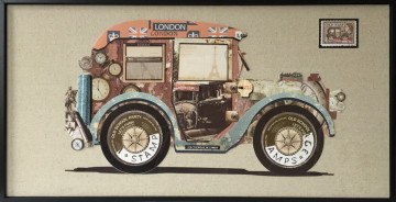 Tablou din hartie Bloomsbury Car 82cm x 42cm - Img 1
