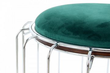 Taburet tapitat/masuta de cafea rotund/a Comfortable 50x50x45 cm verde - Img 5