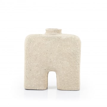 Vaza de ceramica Arca mica bej 32 cm