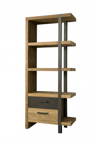 Biblioteca din tec reciclat 77.5x190 cm