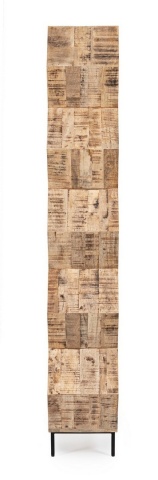 Bibliotecă Wahida din lemn de mango 186 cm - Img 4