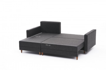 Colar Aydam pe stanga antracit, 3 locuri, extensibil - Img 6