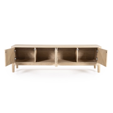 Comoda TV Harvey din lemn de stejar 170x40x50 cm - Img 2