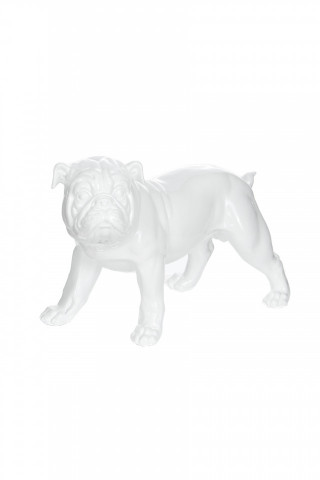 Decoratiune Bulldog, alb