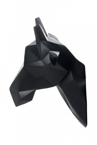 Decoratiune de perete din rasina Giraffe Negru - Img 3