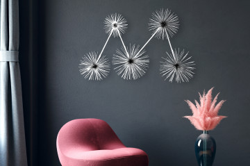 Decorațiune de perete Domizil argintie - Img 2
