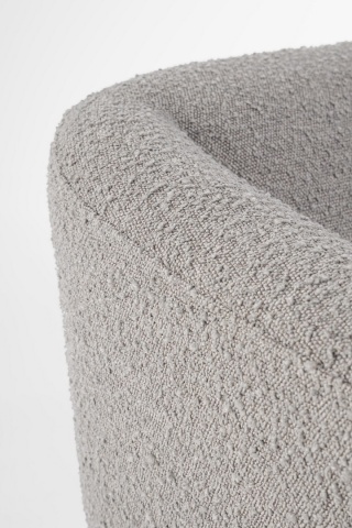 Fotoliu Claudine, bouclé, Gri, 78 x 74 x 73 cm - Img 6