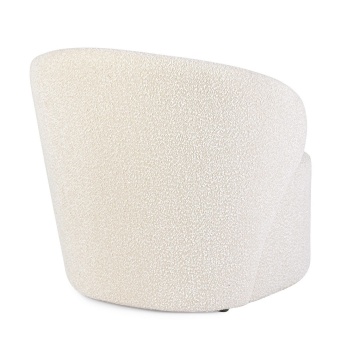 Fotoliu natural din textil bouclé, 79.5 x 75.5 x 72 cm - Img 2