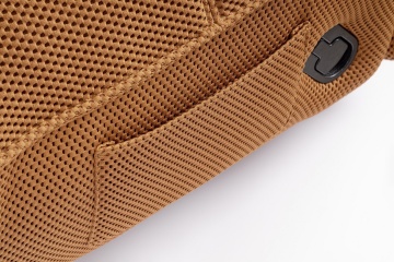 Fotoliu pivotant și reclinabil, din material textil, cărămiziu cupru, 88.5x107x93.5 cm - Img 11