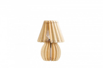 Lampa decorativa din lemn Gino Lemn bej, un bec