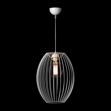 Lustra din otel/cupru Olivia albe, un bec - Img 2