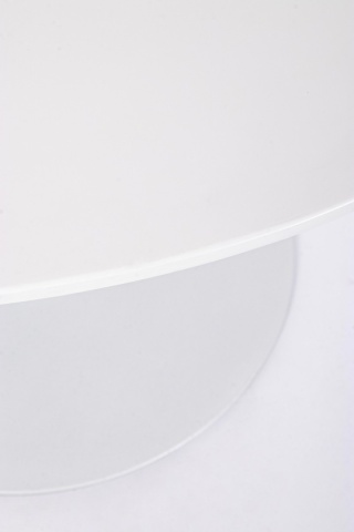 Masă dining rotundă Bloom, pentru 6 persoane, albă, diametru 120 cm - Img 3