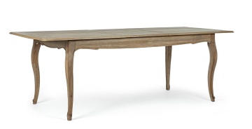Masă extensibilă Domitille, 8 locuri, din lemn de mango, 180-225x90 cm