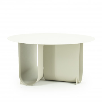 Masuta de cafea din metal Otus alba 70x70x35 cm - Img 4