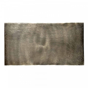 Masuta de cafea dreptunghiulara din metal Calloway 54x29x54 cm aurie - Img 3