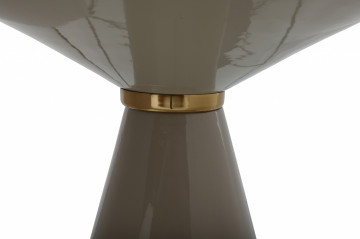 Masuta de cafea rotunda 46,5x46,5x 40 cm taupe - Img 3